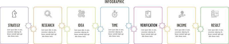 Infographics for business concept with icons options or steps. vector