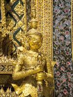 Demon Guardian in Wat Phra Kaew Bangkok Thailand. photo