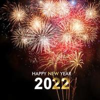 Happy New Year Background. Start to the year 2022. photo