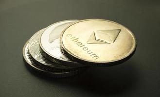 moneda criptográfica ethereum foto