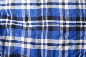 Plaid fabric with different colors. photo