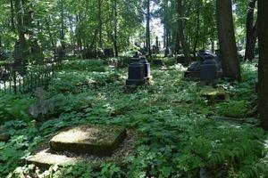 tumbas abandonadas en el antiguo cementerio