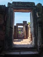 Phimai Historical ParkPhimai built according to the traditional art of Khmer. Phimai Prasat Hin probably started to build during the reign of King Suryavarman 1 the16th century Buddhist tempes. photo