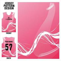 concepto abstracto vector plantilla de patrón de jersey para impresión o sublimación uniformes deportivos fútbol voleibol baloncesto deportes electrónicos ciclismo y pesca