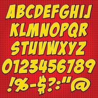 comics style alphabet collection set. Illustrator Vector Eps 10.