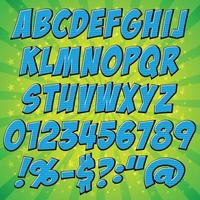 conjunto de colección de alfabeto de estilo cómic. ilustrador vectoriales eps 10.