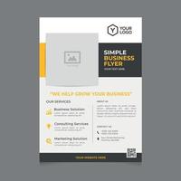 Simple Professional Business Brochure Company Flyer Poster Template vector