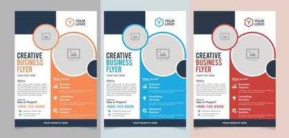 Modern Professional Business A4 Flyer Template Company Poster Brochure vector