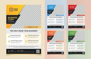 Professional Flyer Design Corporate Business Poster Template Print Ready vector