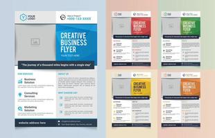 Modern Company Flyer Template Business Poster vector