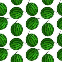 Vector watermelon background with black seeds. Seamless watermelons pattern. Vector background with watermelon slices. Vector seamless pattern of fruit watermelon