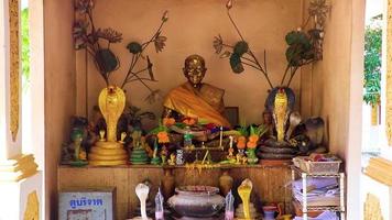 Small holy shrine Wat Sila Ngu temple Koh Samui Thailand. video