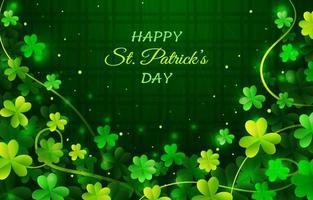 St Patrick's Day Shamrock Background vector