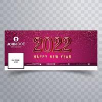 Beautiful 2022 happy new year design vector