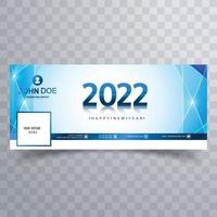 2022 happy new year design vector