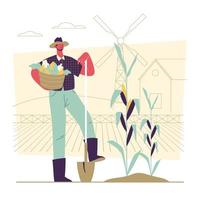 Farmer Agricultural Workers vector