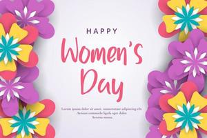 8 de marzo. día internacional de la mujer feliz vector
