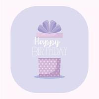 Happy birthday gift vector design