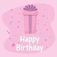 Happy birthday gift vector design