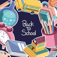 back to school elementary vector