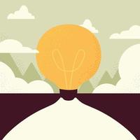 light bulb idea vector