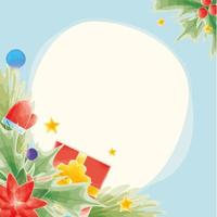 christmas greeting card vector