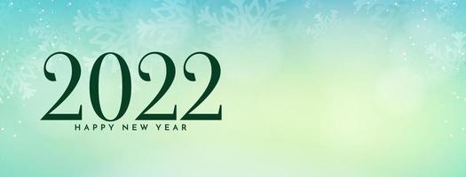 Happy new year 2022 soft colorful banner design vector