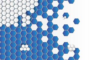 Shape of Hexagon Abstract Background Template vector