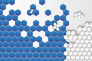 Geometric Hexagon Abstract Background Template vector