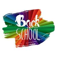 Back To School Lettering vector