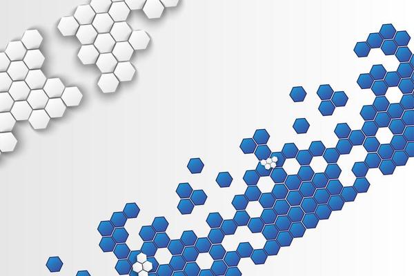 Geometric Hexagon Abstract Background Template