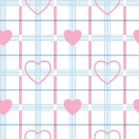 Gingham Seamless Pattern In Pastel color vector