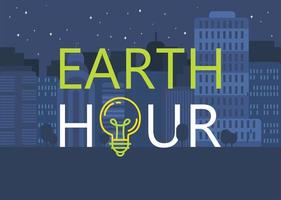 Earth Hour Banner vector