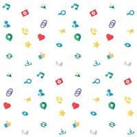 Web Virtual Socail Network Icons vector