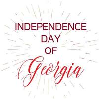 día de la independencia de georgia vector