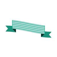 Oktoberfest simple ribbon for banner and headline vector