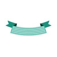 Ribbon banner for text flat color illustration vector