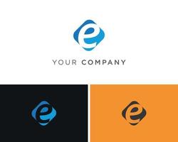 E Marketing Logo Design Template vector