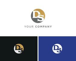 DS Letter Logo Design Template vector