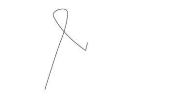 ononderbroken lijn gele linten op de grond ondersteunen mensen die leven en ziek zijn september zelfmoordpreventiedag pediatrische kankerbewustzijnsmaand en het concept van wereldkankerdag video