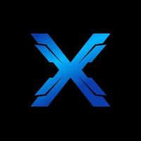 simple modern X monogram logo designs inspiration vector