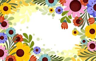 Abstract Spring Floral Background vector