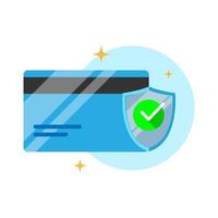 secure payment concept illustration flat design vector eps10. modern graphic element for landing page, empty state ui, infographic