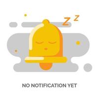 turn off, No message notification concept illustration flat design vector eps10. modern graphic element for landing page, empty state ui, infographic