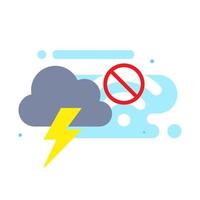 no internet connection due to weather disturbances concept illustration flat design vector eps10. modern graphic element for landing page, empty state ui, infographic, icon