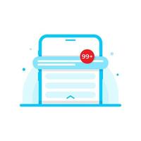 spam notification concept illustration flat design vector eps10. modern graphic element for landing page, empty state ui, infographic, icon