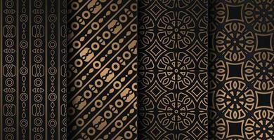 luxury dark seamless pattern background vector