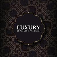 luxury dark seamless pattern background vector