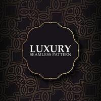 luxury dark seamless pattern background vector