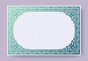 gradation antique decorative frame design vector